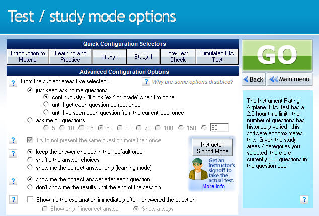 GroundSchool IFR (Instrument Rating) Test and Study Options
