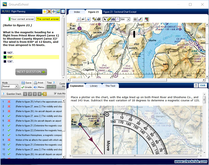 GroundSchool PRIVATE Test Screen Screenshot