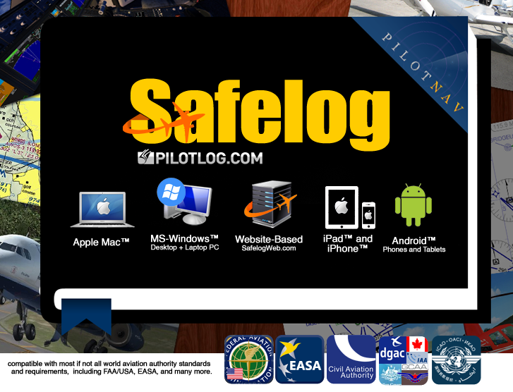 Safelog FAA and EASA CAA/JAA Logbook